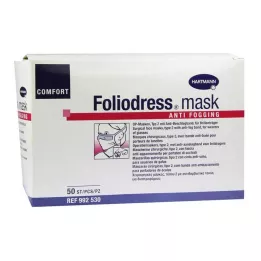 FOLIODRESS máscara Comf.anti embaciamento tipo II OP-M.verde, 50 un