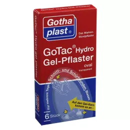 GOTAC Película de ferida com almofada de gel, 6 unidades