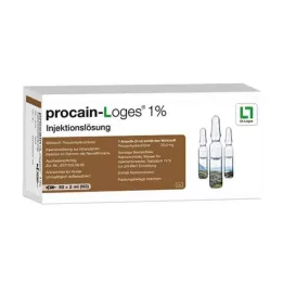 PROCAIN-Ampolas de solução injetável Loges 1%, 50X2 ml