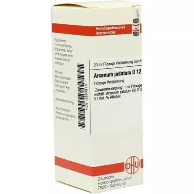 ARSENUM JODATUM Diluição D 12, 20 ml ARSENUM JODATUM Diluição D 12, 20 ml