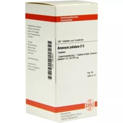 ARSENUM JODATUM D 6 comprimidos, 200 unidades