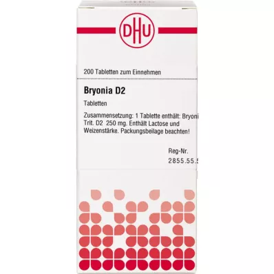 BRYONIA D 2 comprimidos, 200 unidades