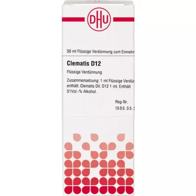 CLEMATIS Diluição D 12, 50 ml CLEMATIS Diluição D 12, 50 ml