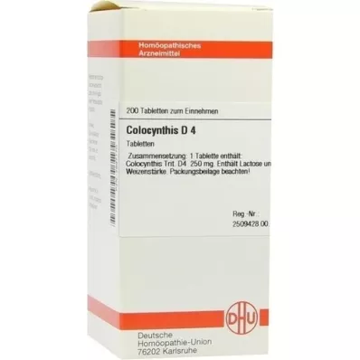 COLOCYNTHIS D 4 comprimidos, 200 unidades