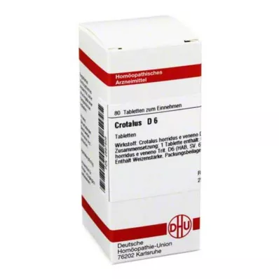 CROTALUS D 6 comprimidos, 80 unidades
