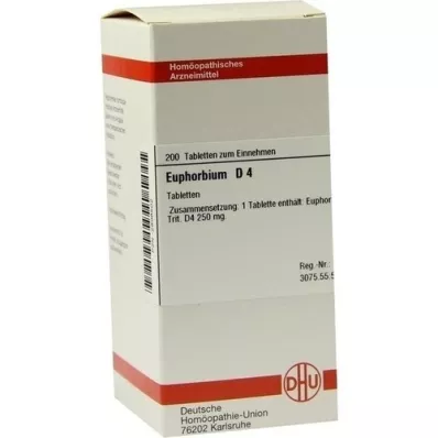 EUPHORBIUM D 4 comprimidos, 200 unidades
