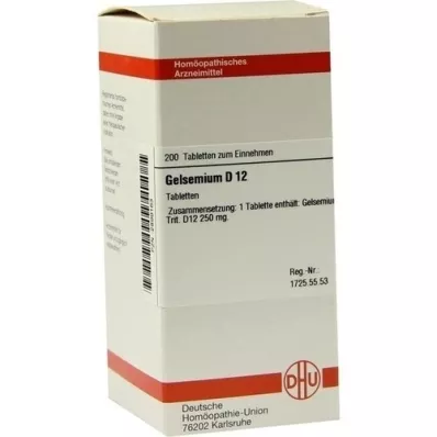 GELSEMIUM D 12 comprimidos, 200 unidades