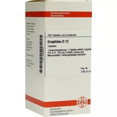 GRAPHITES D 12 comprimidos, 200 unidades
