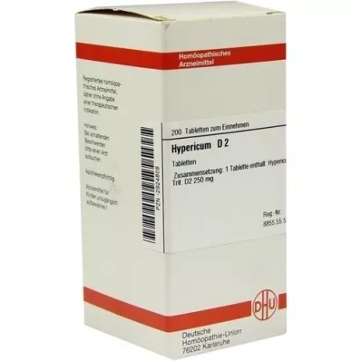 HYPERICUM D 2 comprimidos, 200 unidades