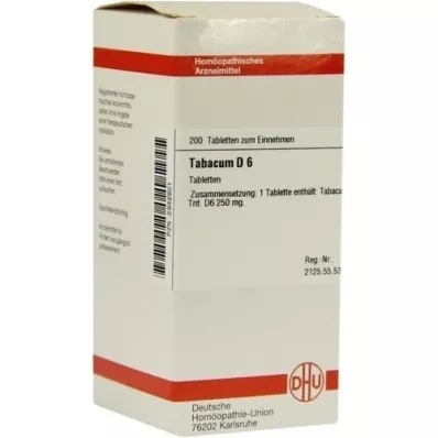 TABACUM D 6 comprimidos, 200 unidades TABACUM D 6 comprimidos, 200 unidades