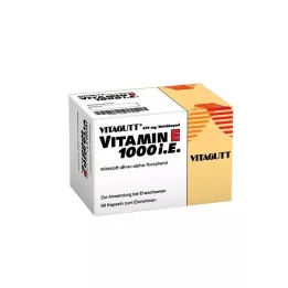 VITAGUTT Vitamina E 1000 cápsulas moles, 60 unidades