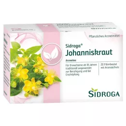 SIDROGA Sacos de filtro para chá de erva de São João, 20X1,75 g