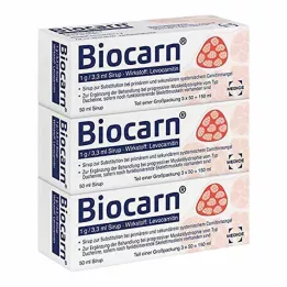 BIOCARN Xarope, 3X50 ml