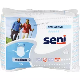 SENI Cuecas ativas para incontinência uma vez M, 10 peças