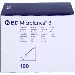 BD MICROLANCE Cânula 26 G 3/8 0,45x10 mm, 100 unidades