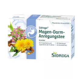 SIDROGA Sacos de filtro de chá estimulante gastrointestinal, 20X2,0 g