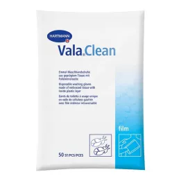 VALACLEAN Luvas de lavagem de filme, 50 peças