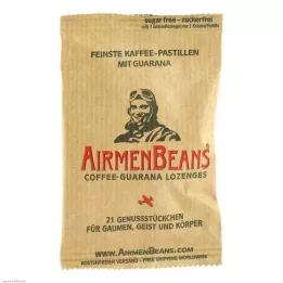 AIRMENBEANS pastilhas de café fino com guaraná, 21 peças