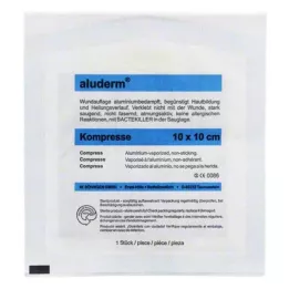 ALUDERM Compressas 10x10 cm, 1 unid