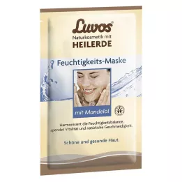 LUVOS Cosméticos naturais com máscara hidratante de argila cicatrizante, 2X7,5 ml