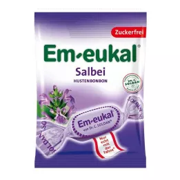 EM-EUKAL Bala de sálvia sem açúcar, 75 g