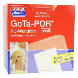 GOTA-POR PU Película de ferida 10x6 cm gesso estéril, 50 unidades