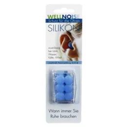 WELLNOISE Tampões de ouvido blister azul, 3X2 pcs