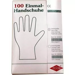 HANDSCHUHE Polietileno masculino descartável, 100 peças