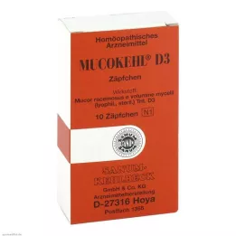 MUCOKEHL Supositórios D 3, 10 pcs