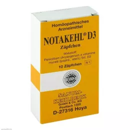 NOTAKEHL D 3 Supositórios, 10 pcs