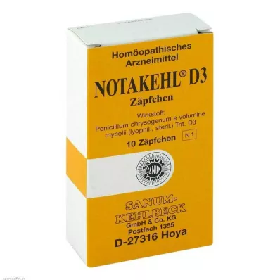 NOTAKEHL D 3 Supositórios, 10 pcs NOTAKEHL D 3 Supositórios, 10 pcs