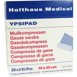 MULLKOMPRESSEN Ypsipad 10x10 cm estéril 8 camadas, 25X2 pcs