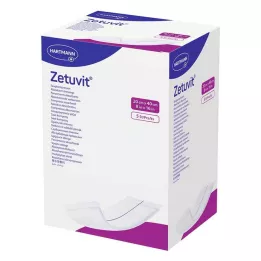 ZETUVIT Compressas absorventes estéreis 20x40 cm, 5 unidades
