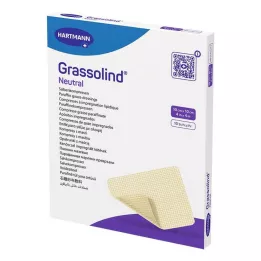 GRASSOLIND Compressas de pomada 10x10 cm estéreis, 10 peças