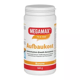 MEGAMAX Banana em pó alimentar reconstrutiva, 500 g