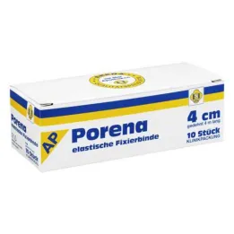 Atadura de gaze elástica Porena 4cm sem violoncelo branca, 10 peças