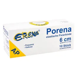 Atadura de gaze elástica Porena 6cm sem violoncelo branca, 10 peças