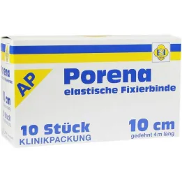 Atadura de gaze elástica Porena 10cm sem violoncelo branca, 10 peças