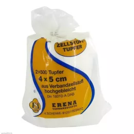 ERENA Swabs de celulose 4x5, 2X500 unid