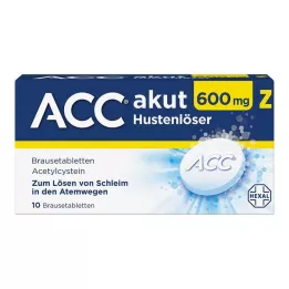 ACC akut 600 Z comprimidos efervescentes expectorantes para tosse, 10 unidades