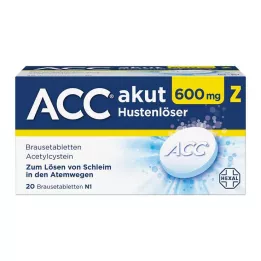 ACC akut 600 Z comprimidos efervescentes expectorantes para tosse, 20 unidades
