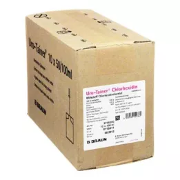 URO TAINER Solução de clorexidina, 10X100 ml