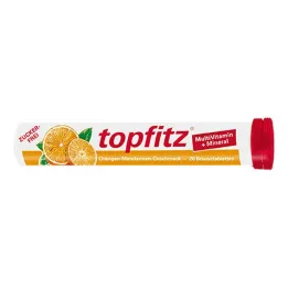 TOPFITZ Comprimidos efervescentes multivitamínicos e minerais, 20 unidades