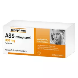 ASS-ratiopharm 300 mg comprimidos, 50 unidades