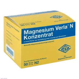 MAGNESIUM VERLA Pó concentrado de N para administração oral, 50 unidades