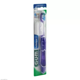 GUM Técnica escova de dentes compacta média, 1 un
