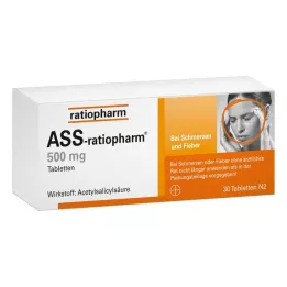ASS-comprimidos ratiopharm 500 mg, 30 unidades