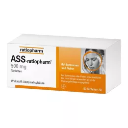 ASS-ratiopharm 500 mg comprimidos, 50 unidades