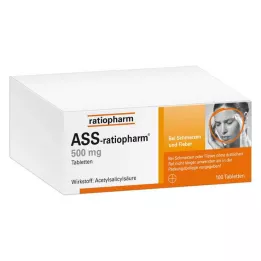 ASS-ratiopharm 500 mg comprimidos, 100 unidades