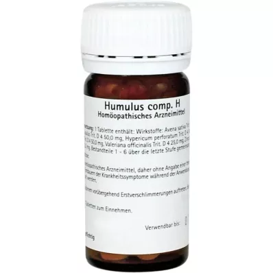 HUMULUS comprimidos comp.H, 100 unidades